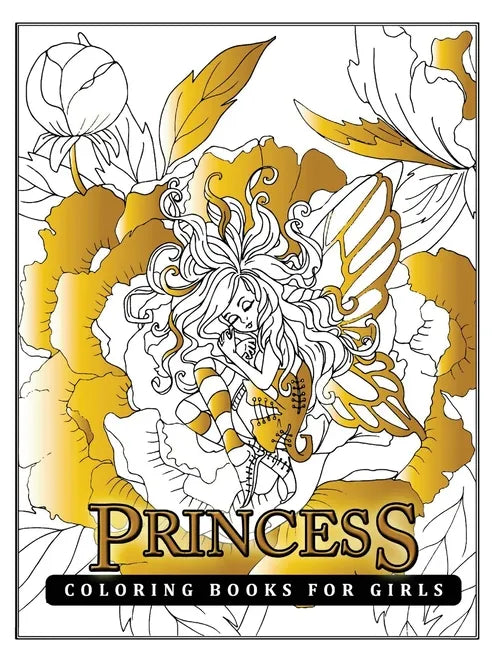 Princess Coloring Books for Girls - Paperback