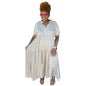Plus Size Women's Fashion Casual Button Lapel Dress
