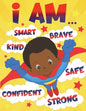 I Am: Empowering African American Coloring Book for Boys with Positive Affirmations for Little Black & Brown Boys with Natural Curly Hair - Paperback