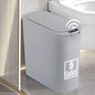 TIPGO 5 Gallon Motion Senor Bathroom Trash Can with Lid, Automatic Garbage Can Touchless, Smart Plastic Waste Basket for Narrow Spaces, Bathroom, Office, Bedroom, Living Room (Black)