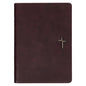 NLT Holy Bible Everyday Devotional Bible for Men New Living Translation, Vegan Leather, Cross Emblem - Leather