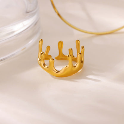 Creative Alien Big Wave Open Ring For Women