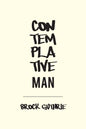 Contemplative Man - Paperback