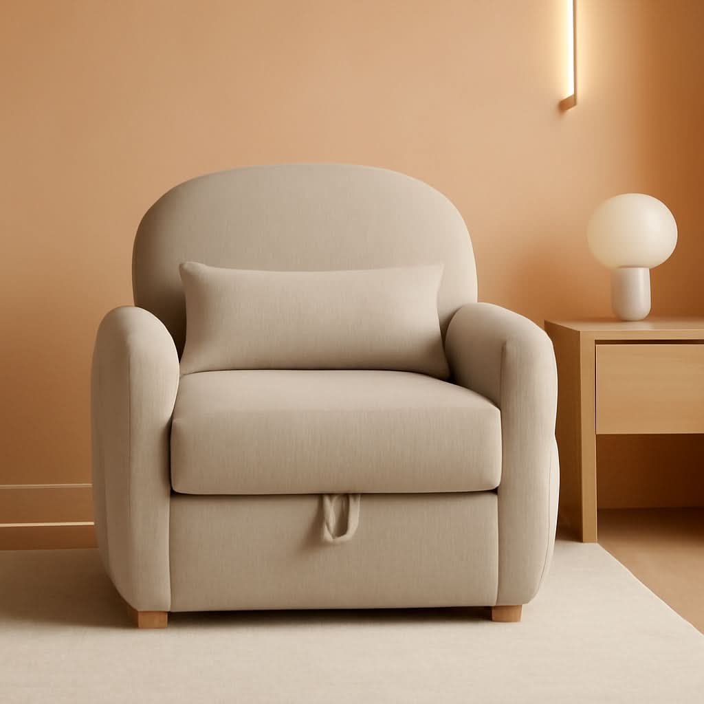 Gray 33.5 Inch Luxuriously Textured Modern Armchair