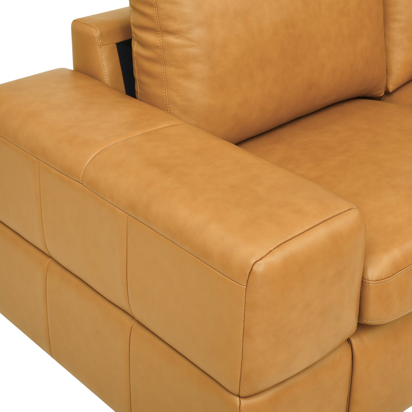 Sectional Sofa Modular Leather Match Ginger 8 Seat 159 In