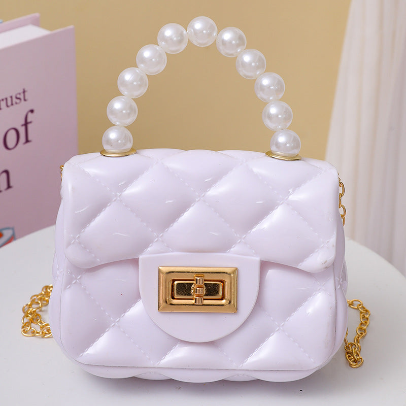 Handheld Candy Bag Solid Color Single Shoulder Strap