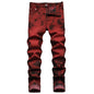 Stretch Tie Dyed Red Brick Jeans
