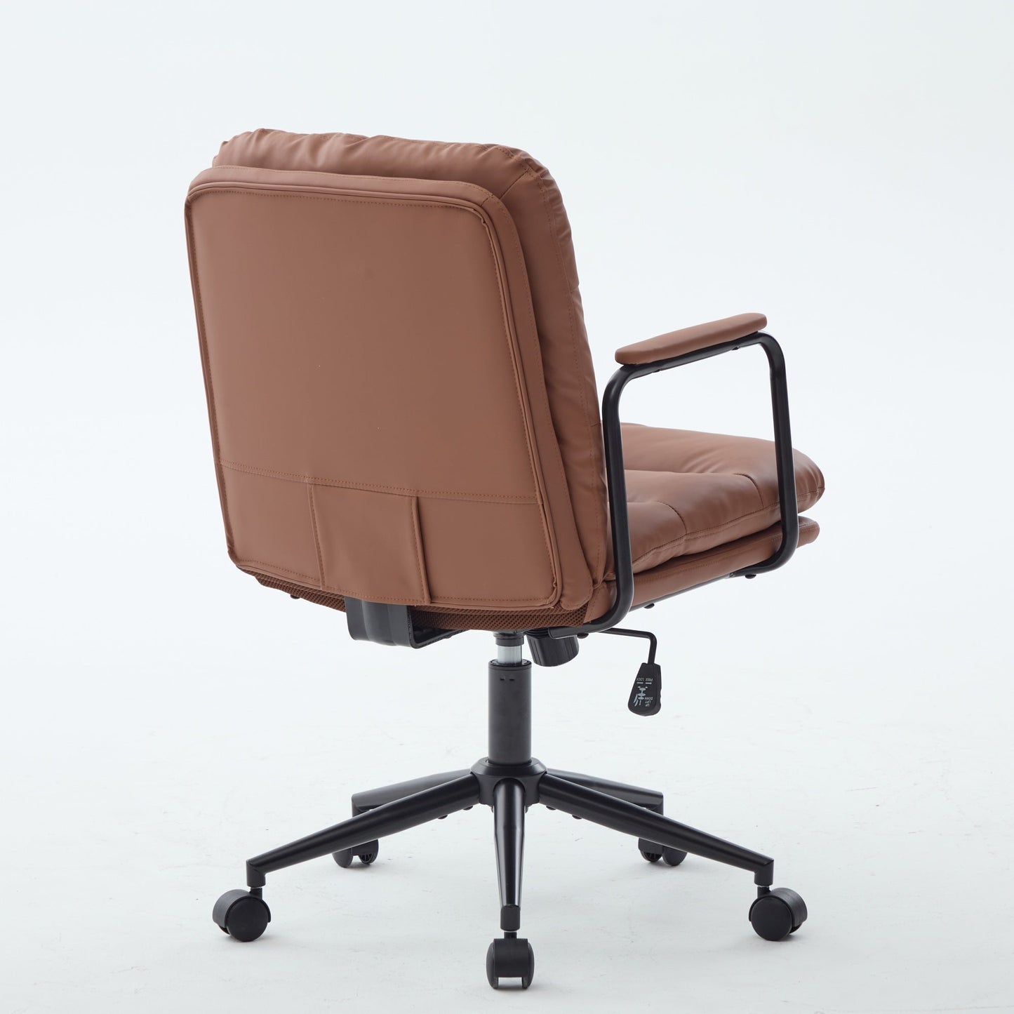 Office Chair,Mid Back Home Office Desk Task Chair with Wheels and Arms Ergono...