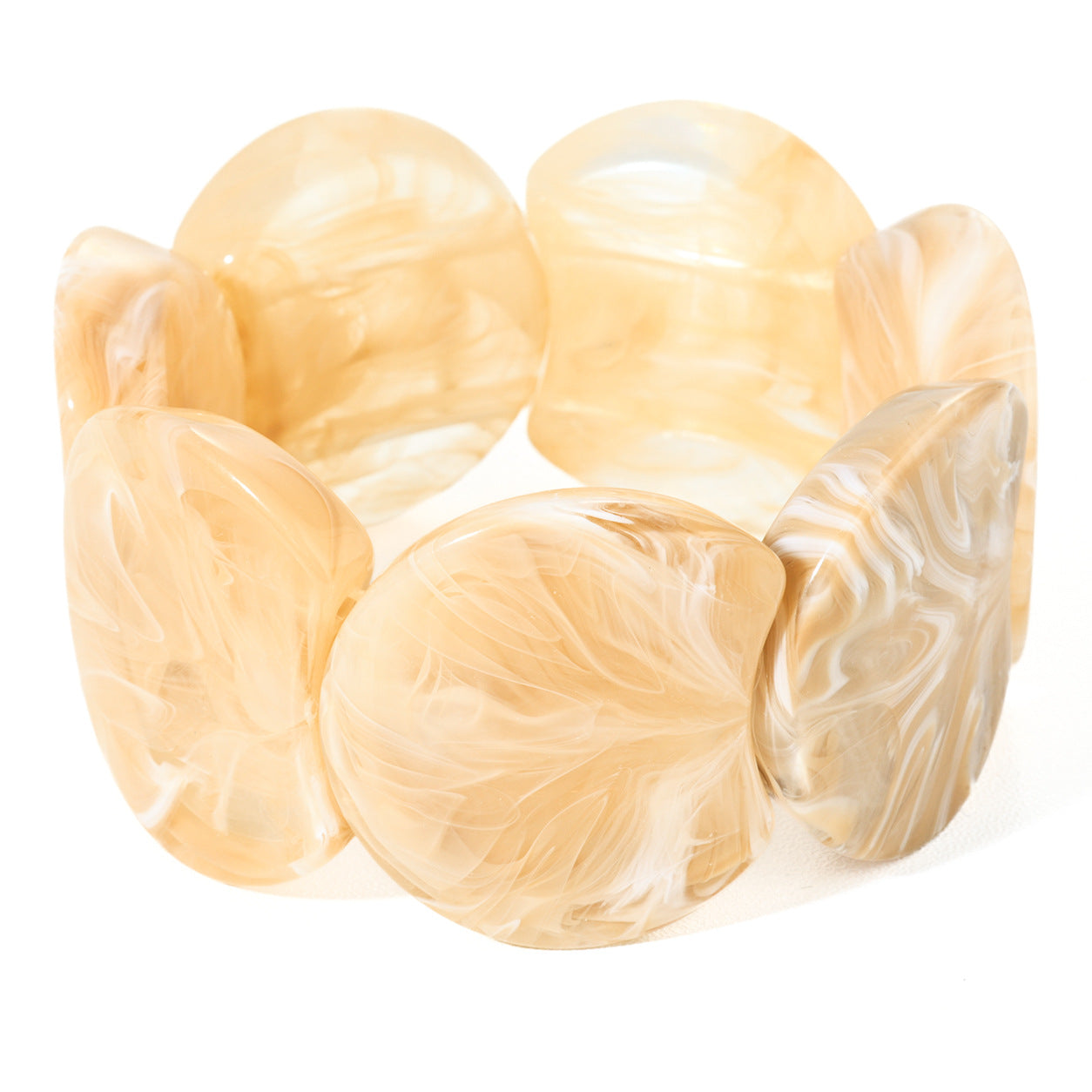 Irregular-shaped Resin Bracelet For Women