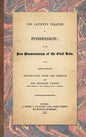 Von Savigny's Treatise on Possession: Or the Jus Possessionis of the Civil Law. Sixth Edition.Translated from the German by Sir Erskine Perry (1848) - Hardcover