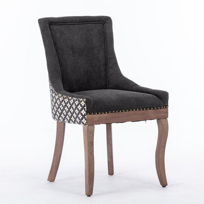 Ultra Side Dining Chair, Thickened fabric chairs with neutrally toned solid