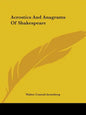 Acrostics And Anagrams Of Shakespeare - Paperback