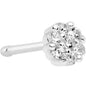 20G 1/4 Clear CZ Gem Cute Cluster Nose Bone