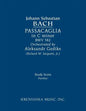 Passacaglia in C minor, BWV 582: Study score - Paperback