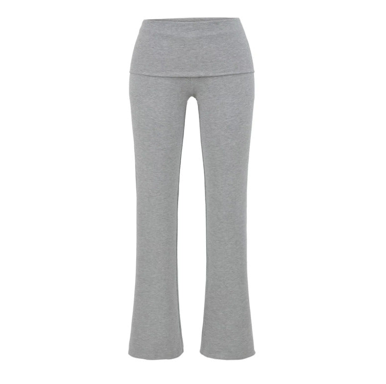 Low-rise Flared Jeans With A Turned-up Hem For A Slimming Look, Womens
