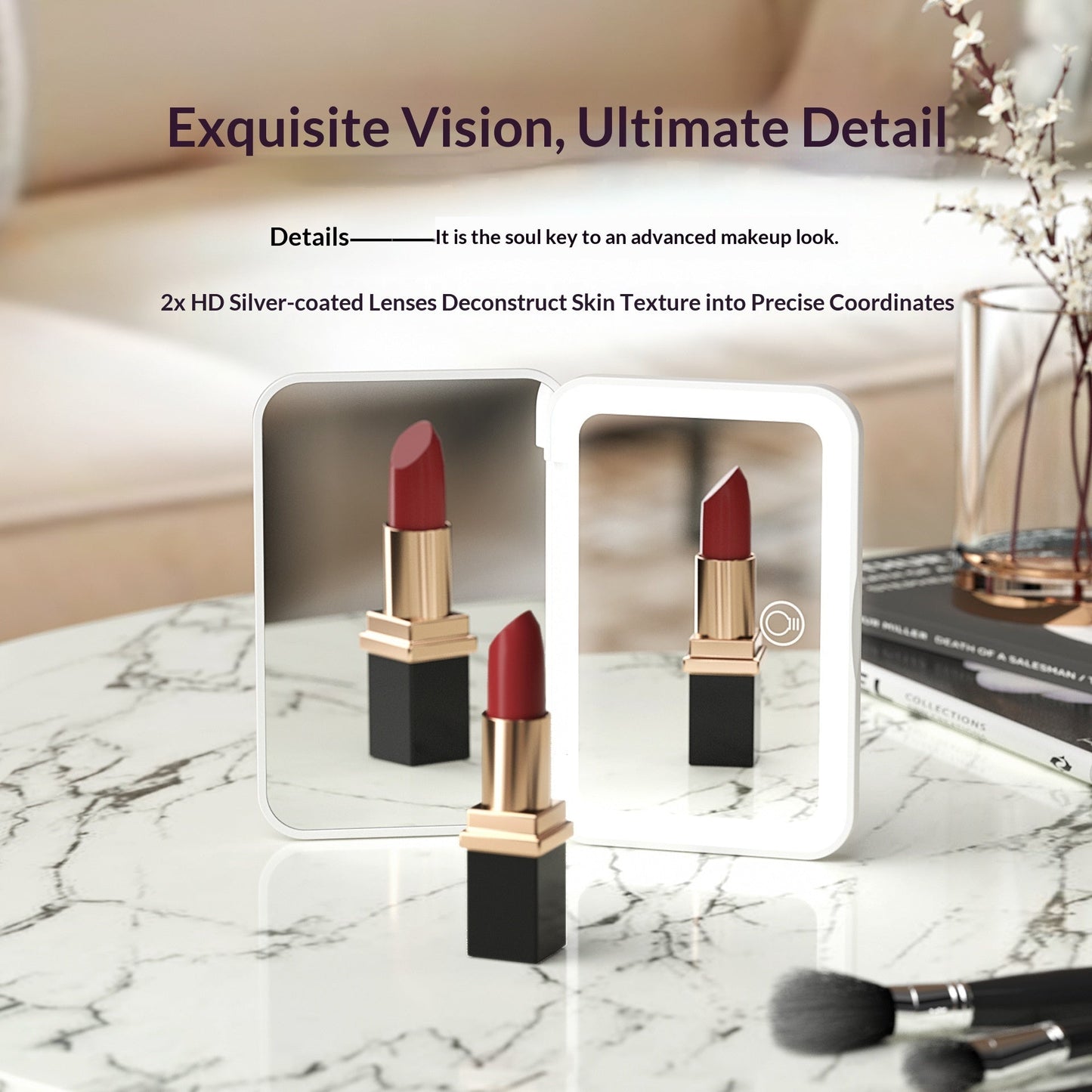 Rechargeable Portable LED Makeup Mirror
