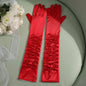 50cm Bridal Wedding Dress Satin Lengthened Gloves