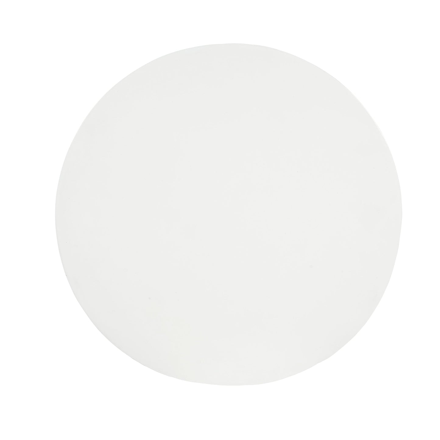 MGO Round Side Table, 3-Tier Design, Indoor Outdoor, 14.2x19.4 in, White
