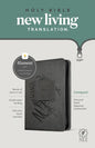 NLT Compact Zipper Bible, Filament Enabled (Leatherlike, Charcoal Patch, Red Letter) - Imitation Leather
