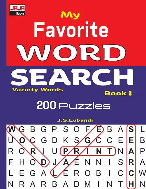 My Favorite WORD SEARCH Book 3 - Paperback