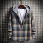 Loose Long-sleeved Blouse Plus Size Checkered Shirt