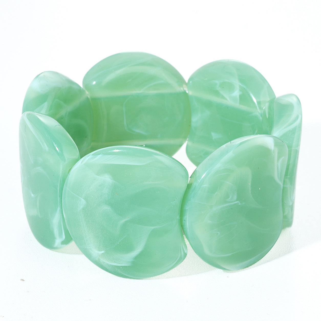 Irregular-shaped Resin Bracelet For Women
