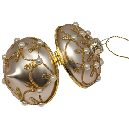 Jeweled Hinged Box Ornament -