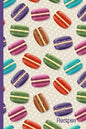 Recipes: Recipe Book with Index Pages; Cute Macaron French Macaroon Cover Design - Paperback