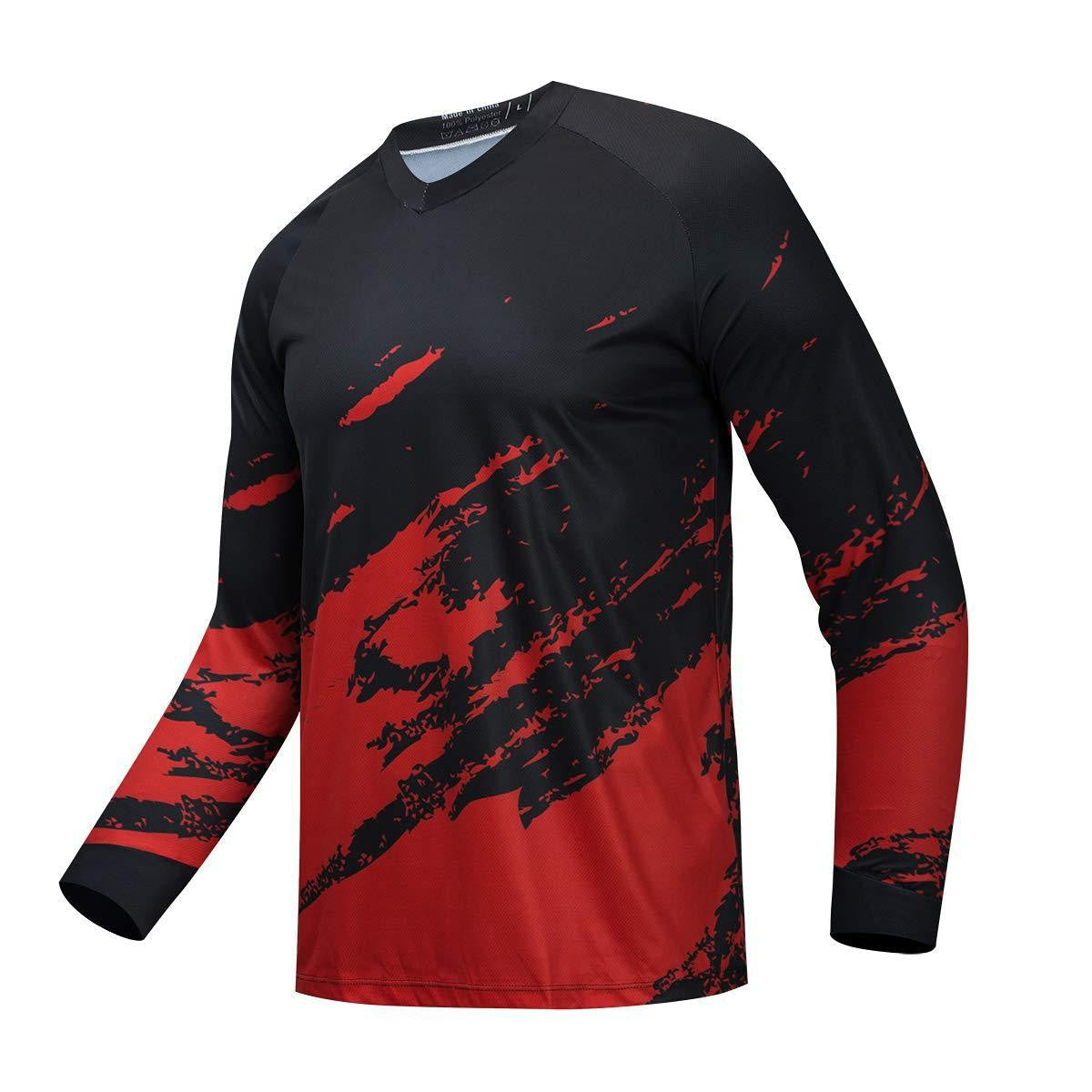 V-neck 3D Digital Print Long Sleeve