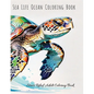 Sea Life Ocean Adult Coloring Book: Stress Relief Coloring Book For Adults - Paperback