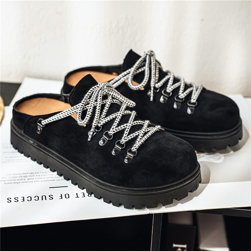 Summer Outdoor Office Lazy Slip-on Closed-toe Slippers