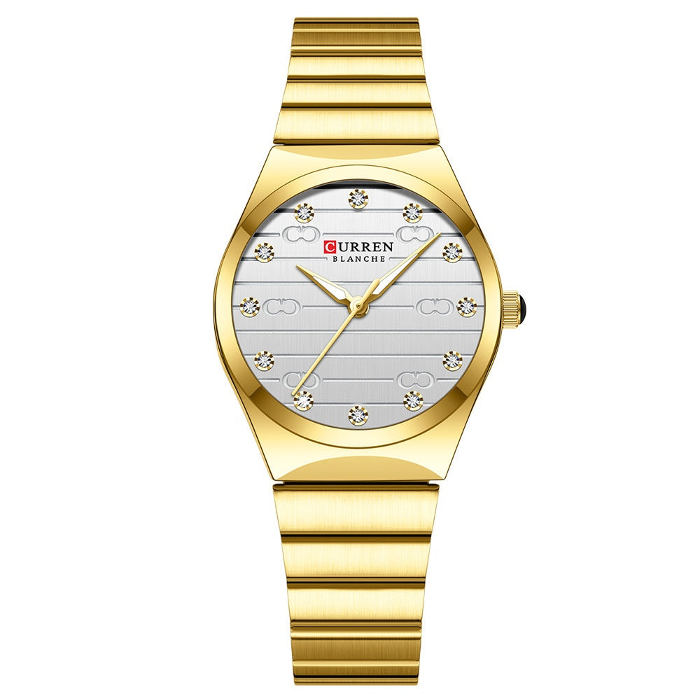 Womens Small Dial Mesh Strap Waterproof Watch