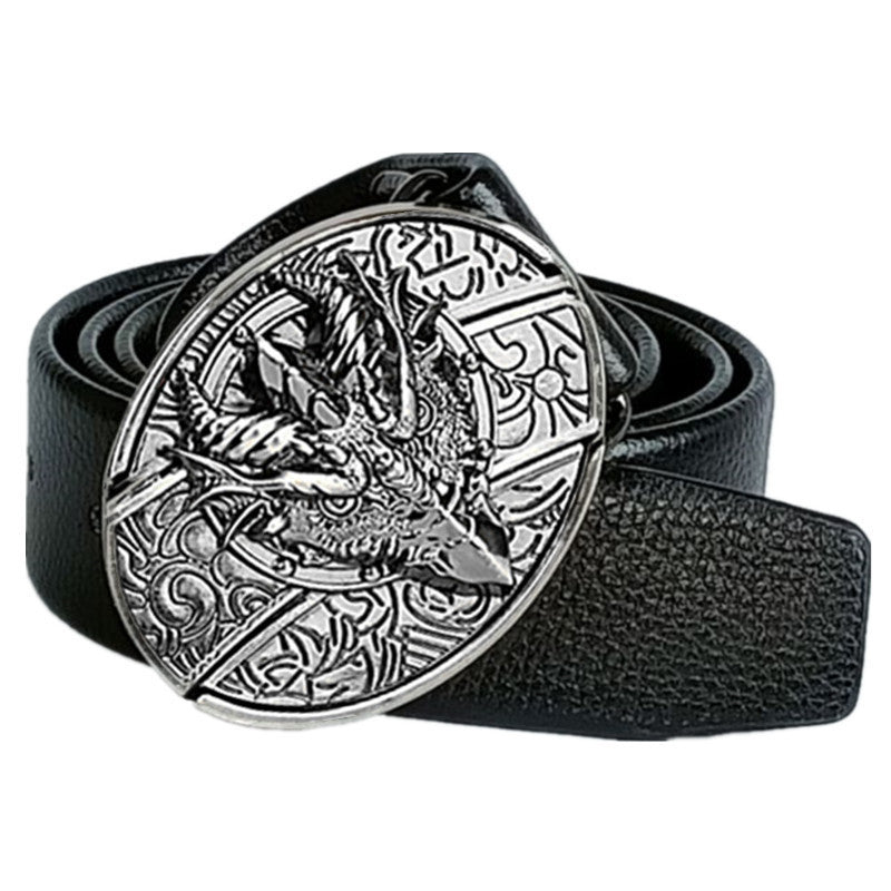 Smooth Buckle For Self-defense Trendy Punk-style Belt Buckle With A Distinctive Look