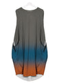 Mid-length Plus Size Printed Sleeveless Dress