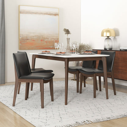 Laura - Mid-Century Modern Solid Wood Dining Chair (Set of 2)