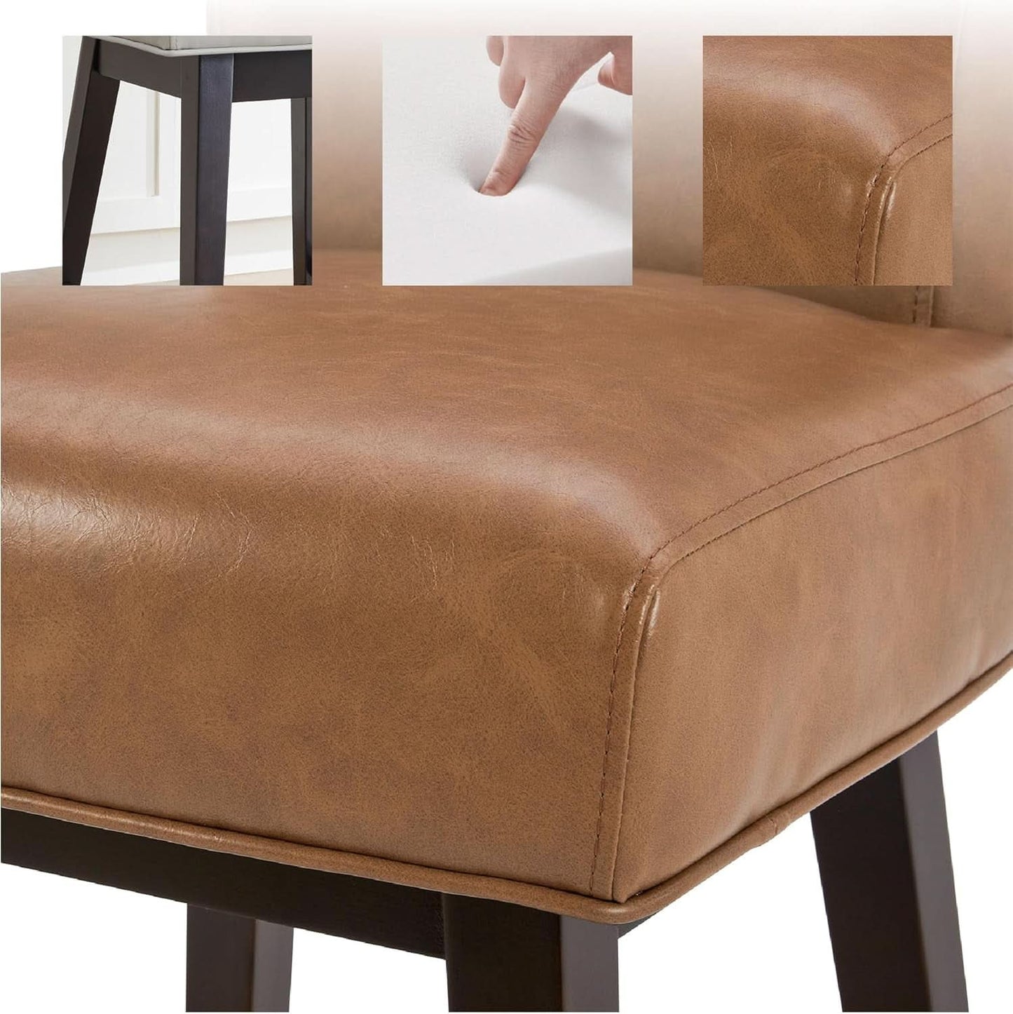 26 Inch Counter Height Swivel Bar Stools Set