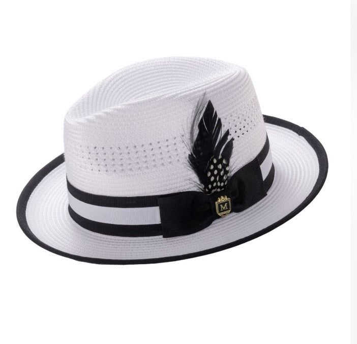 New Colorful Feather Jazz Hat For Sun Protection