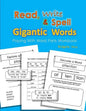 Read, Write & Spell Gigantic Words: Playing with Word Parts Workbook - Paperback