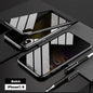 Anti-Peep Magnetic Metal Phone Case For iPhone