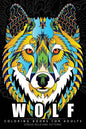 Wolf Coloring Book for Adults: (Perfectly Portable Pages)(On-The-Go! Coloring Book) - Paperback