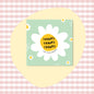 50 PcsPack Square Simple Thank-you Card Coated Paper Business Cards