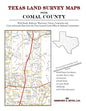 Texas Land Survey Maps for Comal County - Paperback