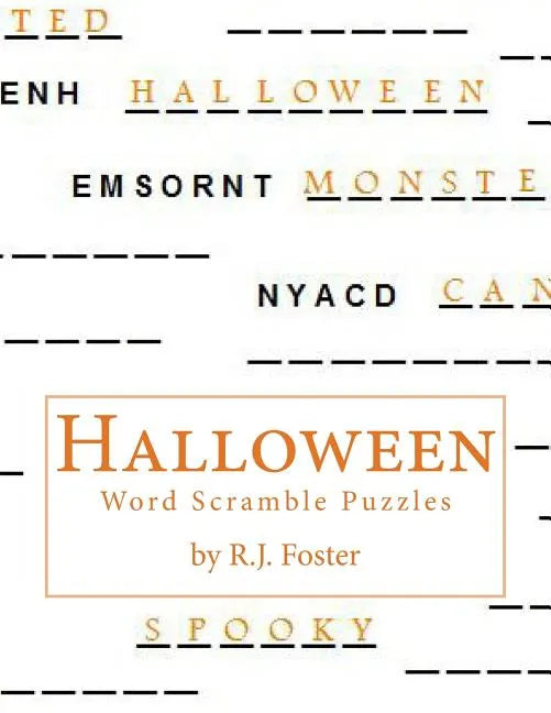 Halloween: Word Scramble Puzzles - Paperback