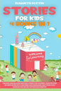 Stories for Kids 4 Book in 1: Calming and relaxing bedtime stories for children. Tales focused on meditation with unicorns and dinosaurs. Help your - Paperback