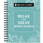 Brain Games - Relax and Solve: Word Search (Teal) - Spiral