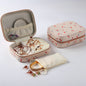 Portable Earring Ring Leather Jewelry Box Fashion Makeup Small Gift Box