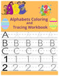 Alphabets Coloring and Tracing workbook: bunny alphabets tracing, coloring, number tracing 100 page - Paperback