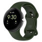 TenCloud Bands Intended for Google Pixel Watch 3 41mm/Pixel Watch 2/Pixel Watch for Pixel Watch Bands Large Silicone Watch Straps for Men 6.3-8.5 inch (Army Green)