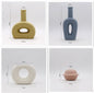 Flower Vase Nordic Ceramic Vase Decoration Home Creative Models Living Room Model Flower Arrangement Geometric Art Decorative