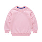 Boys Korean Round Neck Solid Color Loose Long Sleeve Pullover